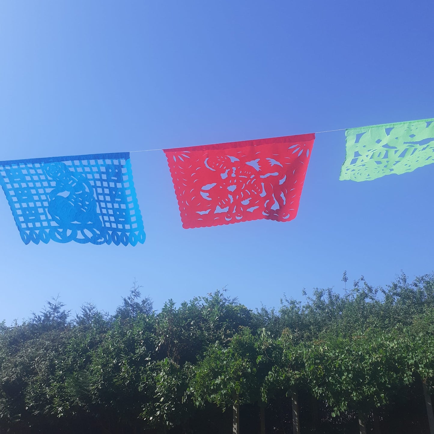 Papel Picado Dia De Muertos Bunting