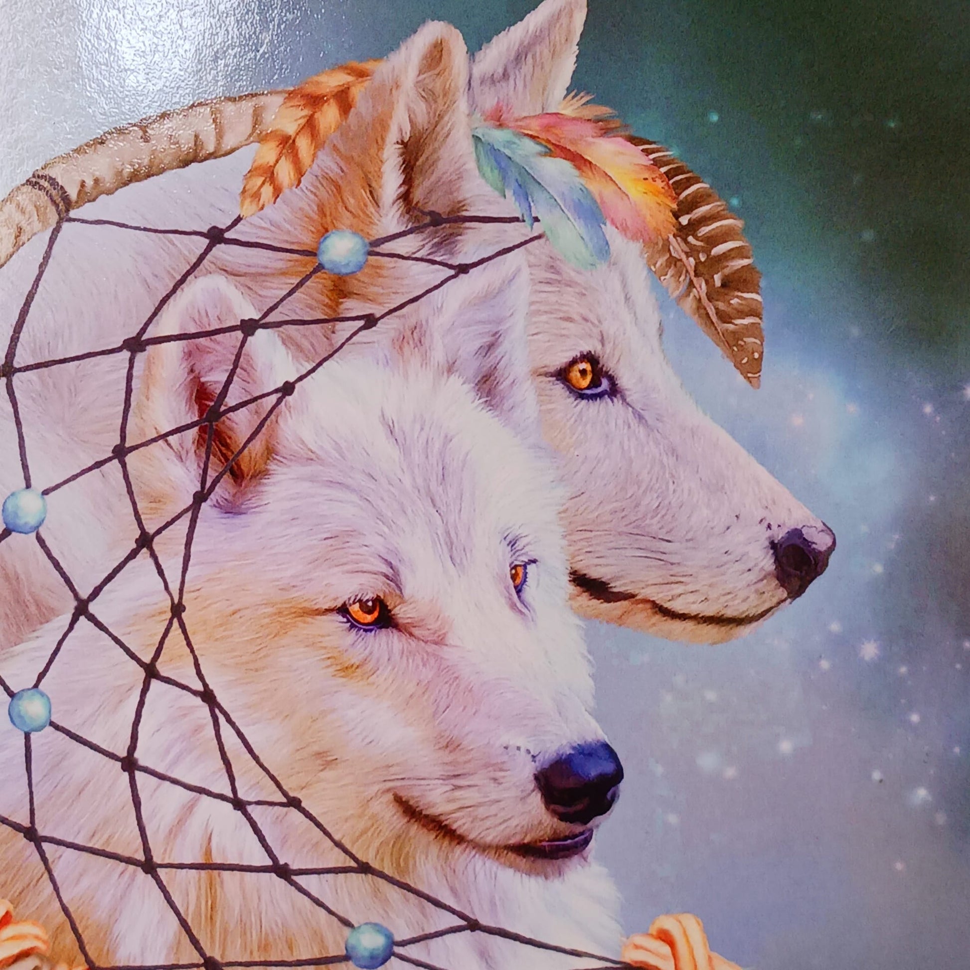 Wolf Dreams Greeting Card (Blank)