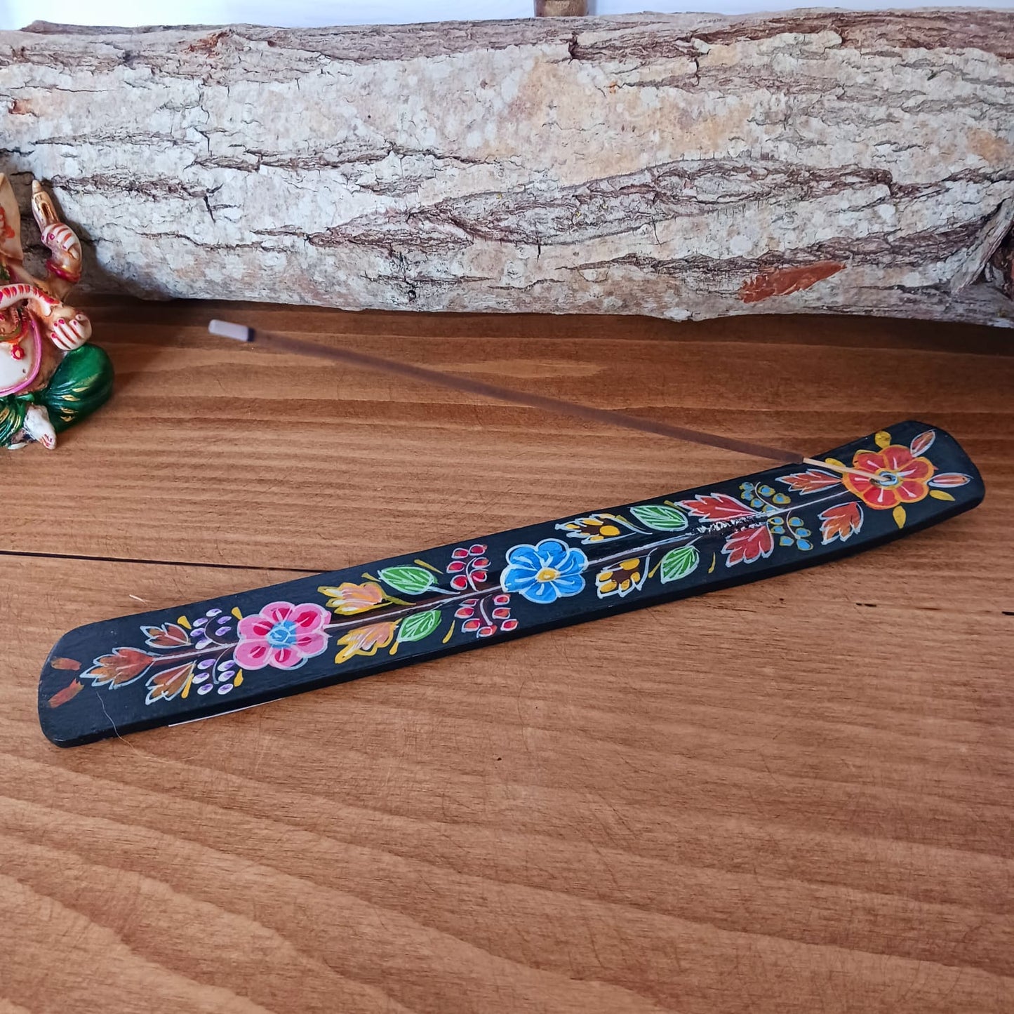 Hand Painted Wooden Incense Stick Holder