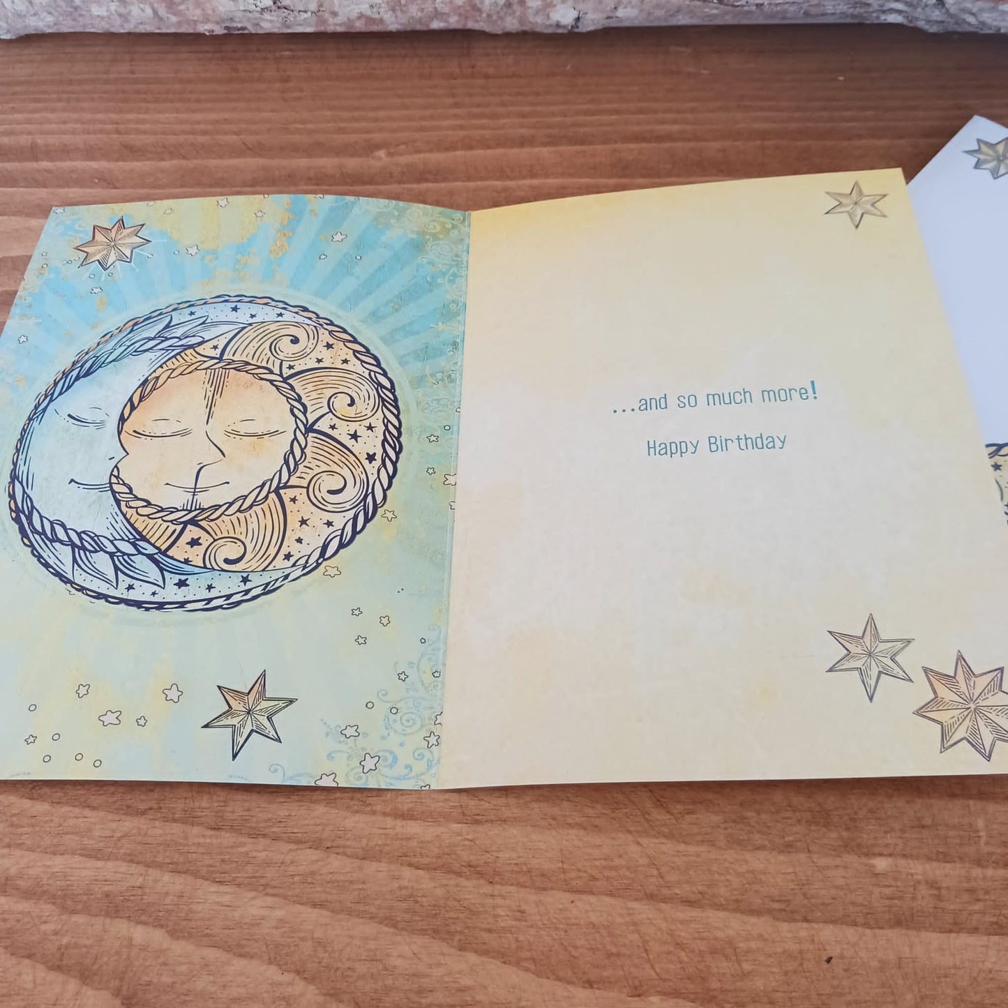 Sun Moon & Stars Birthday Card | Hippie style Birthday cards