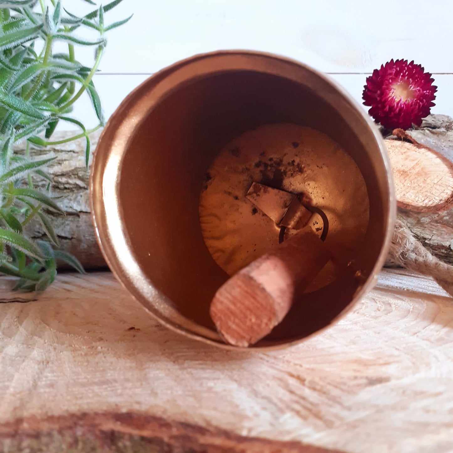 Engraved Rustic Cow Bell Windchime