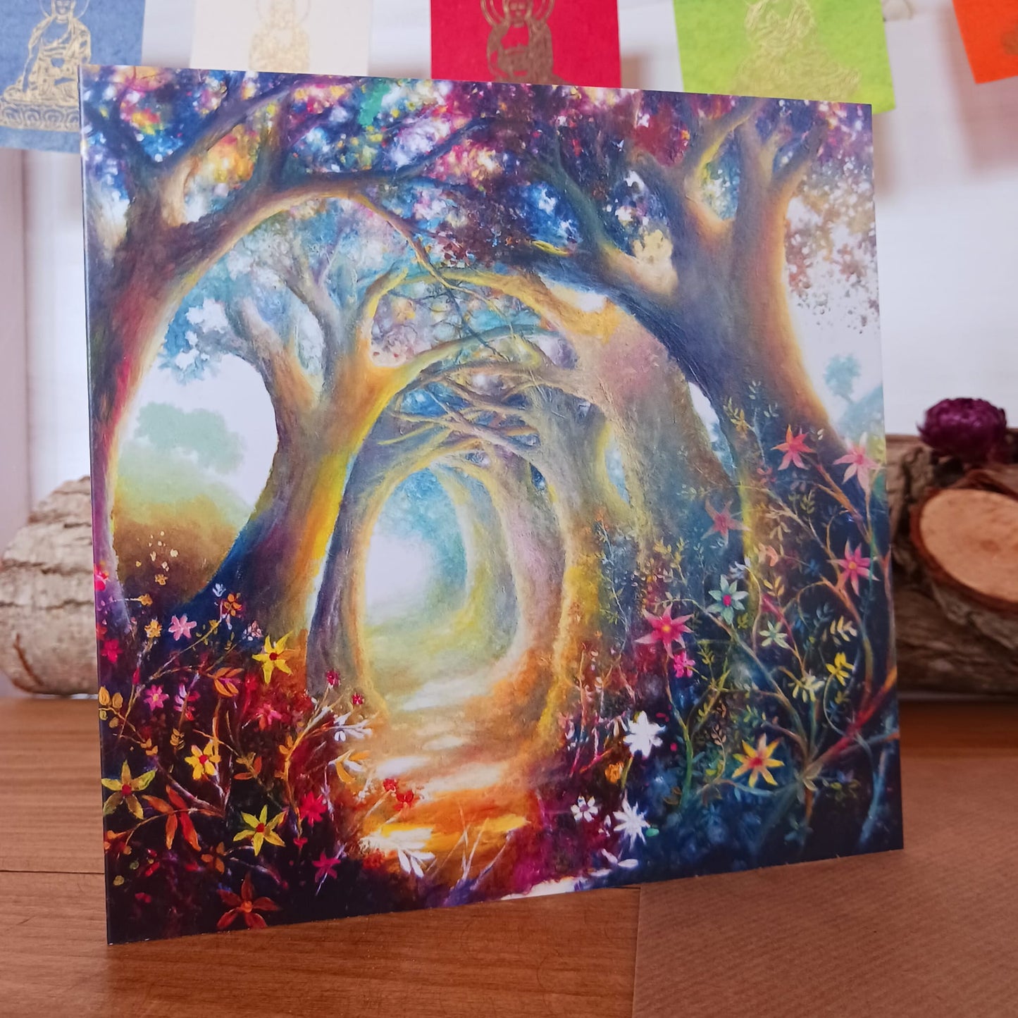 Through the Trees Greetings Card ( Blank Card )