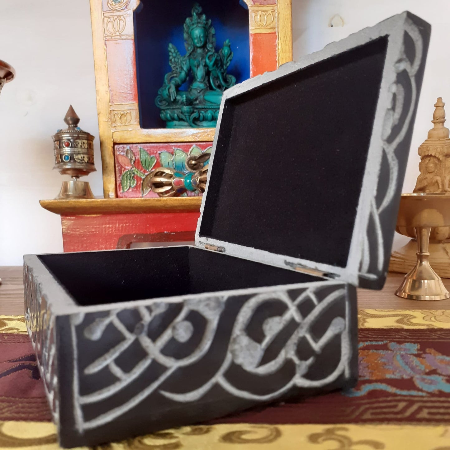 Om Trinket Box | Jewelry Box Soapstone