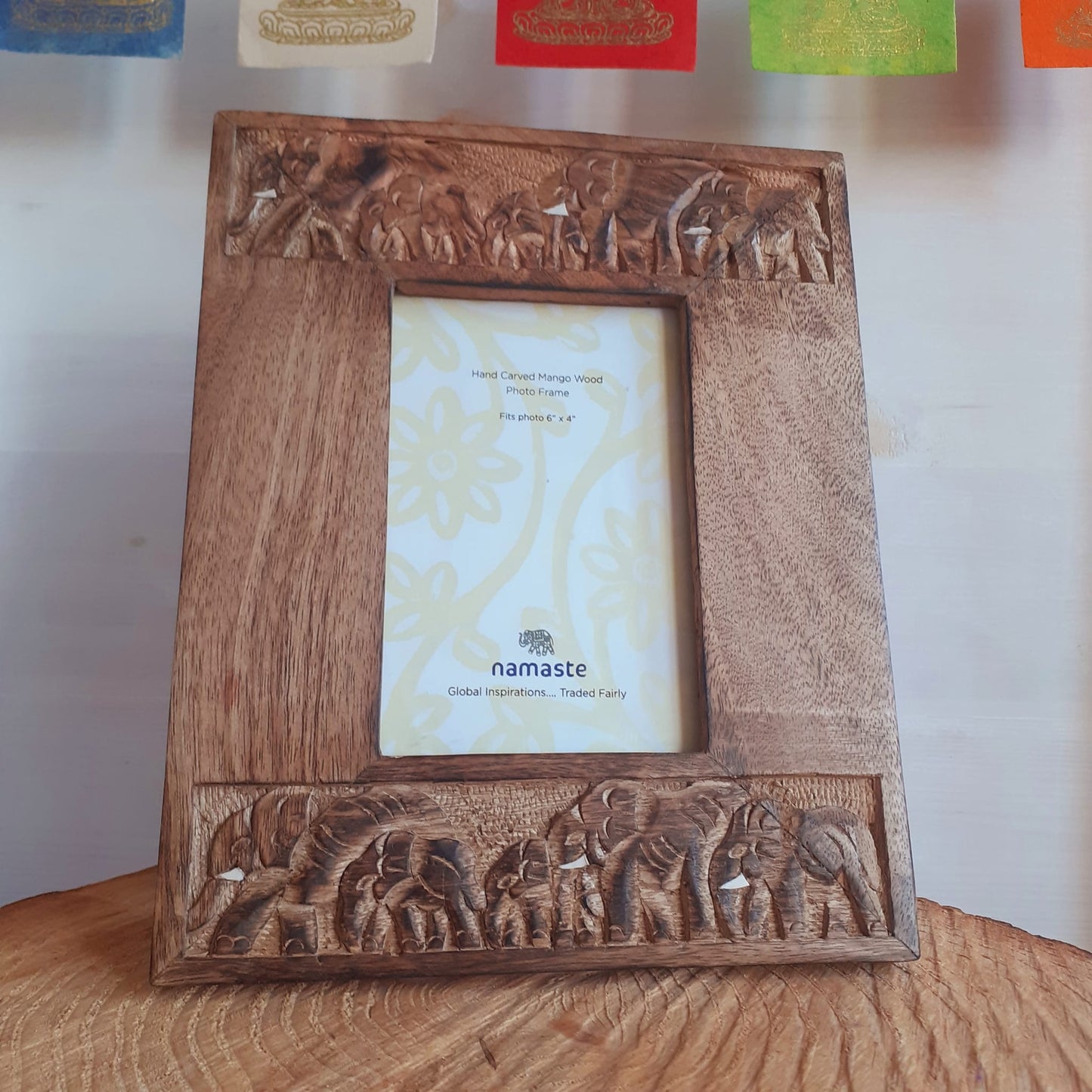 Elephant Mango Wood Photo Frame