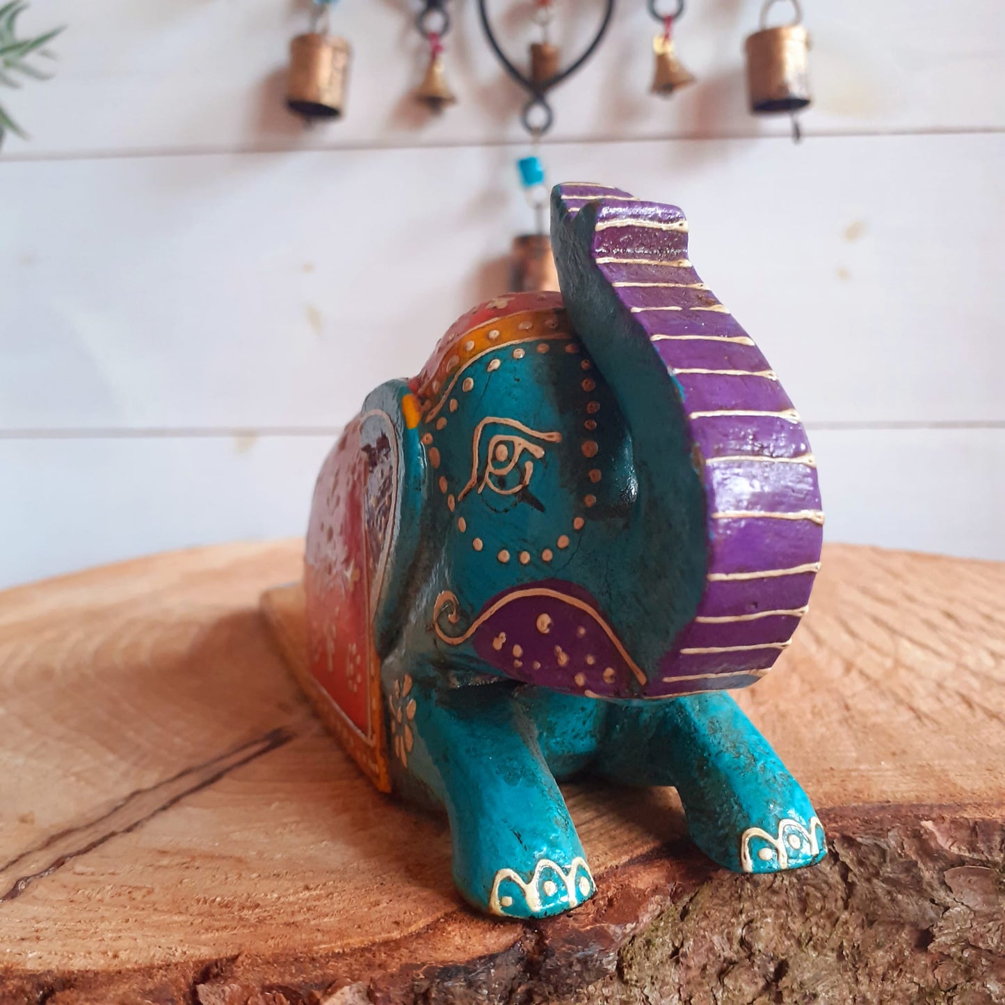 Hand Painted Elephant Door Stop