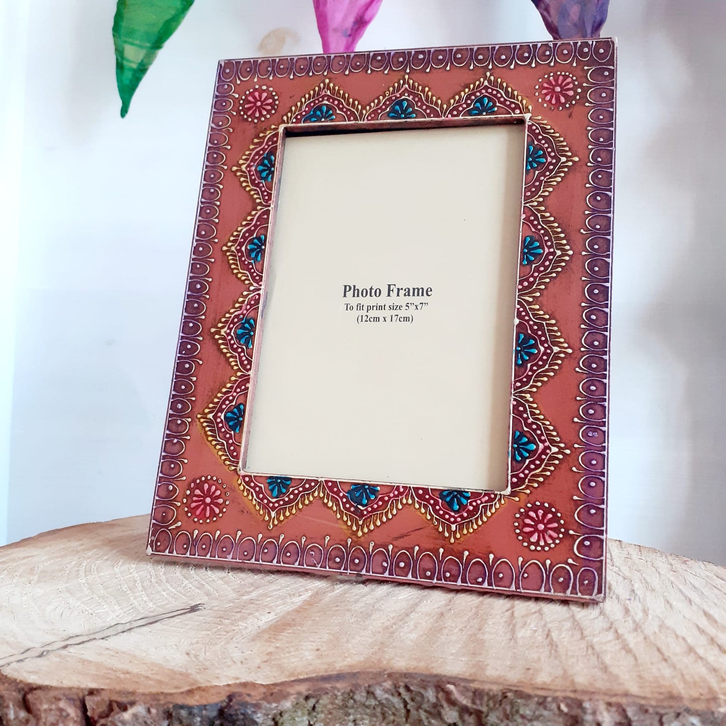 Indian Hand Painted Photo Frame