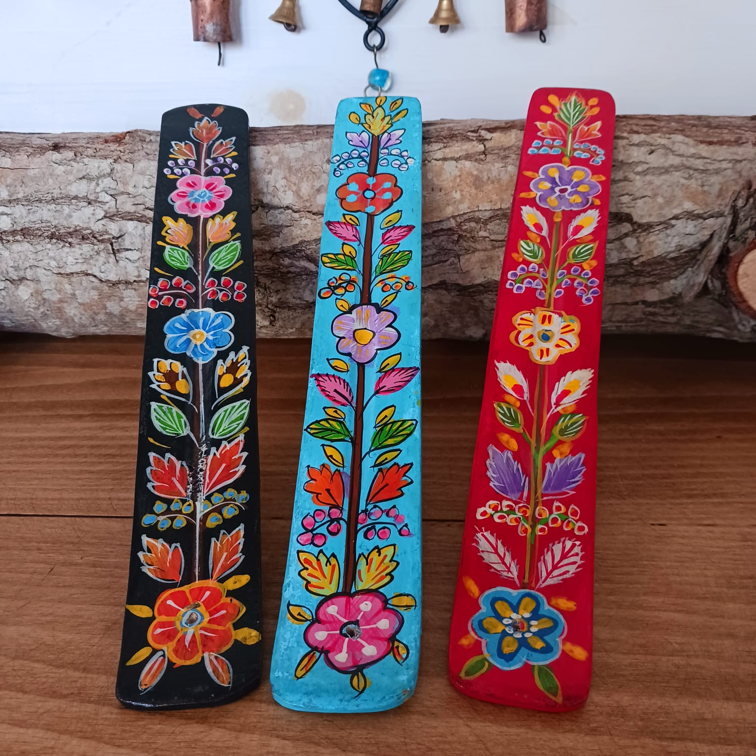 Hand Painted Wooden Incense Stick Holder