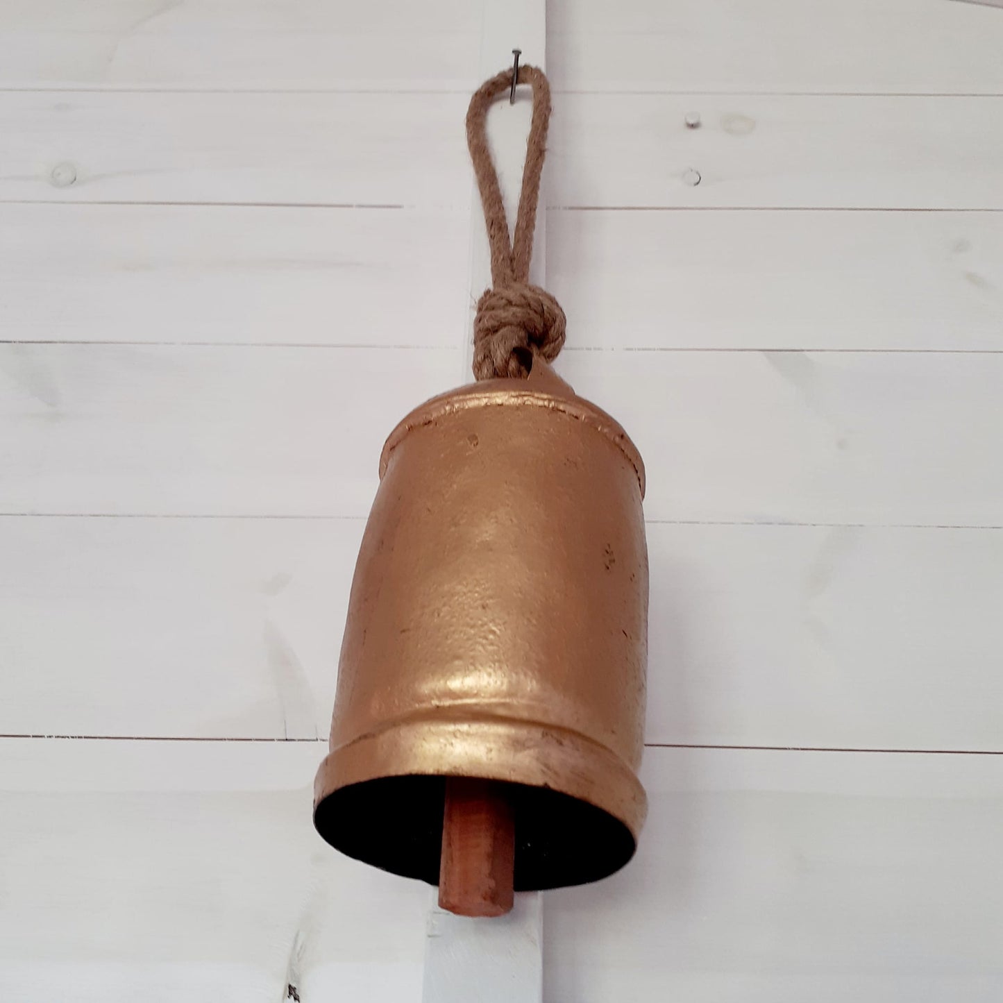 Large Rustic Bell on Rope