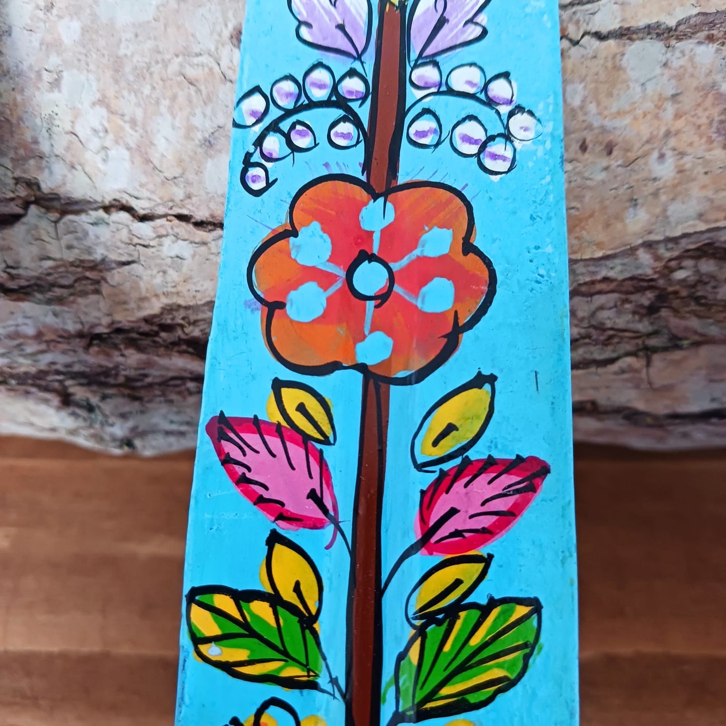 Hand Painted Wooden Incense Stick Holder