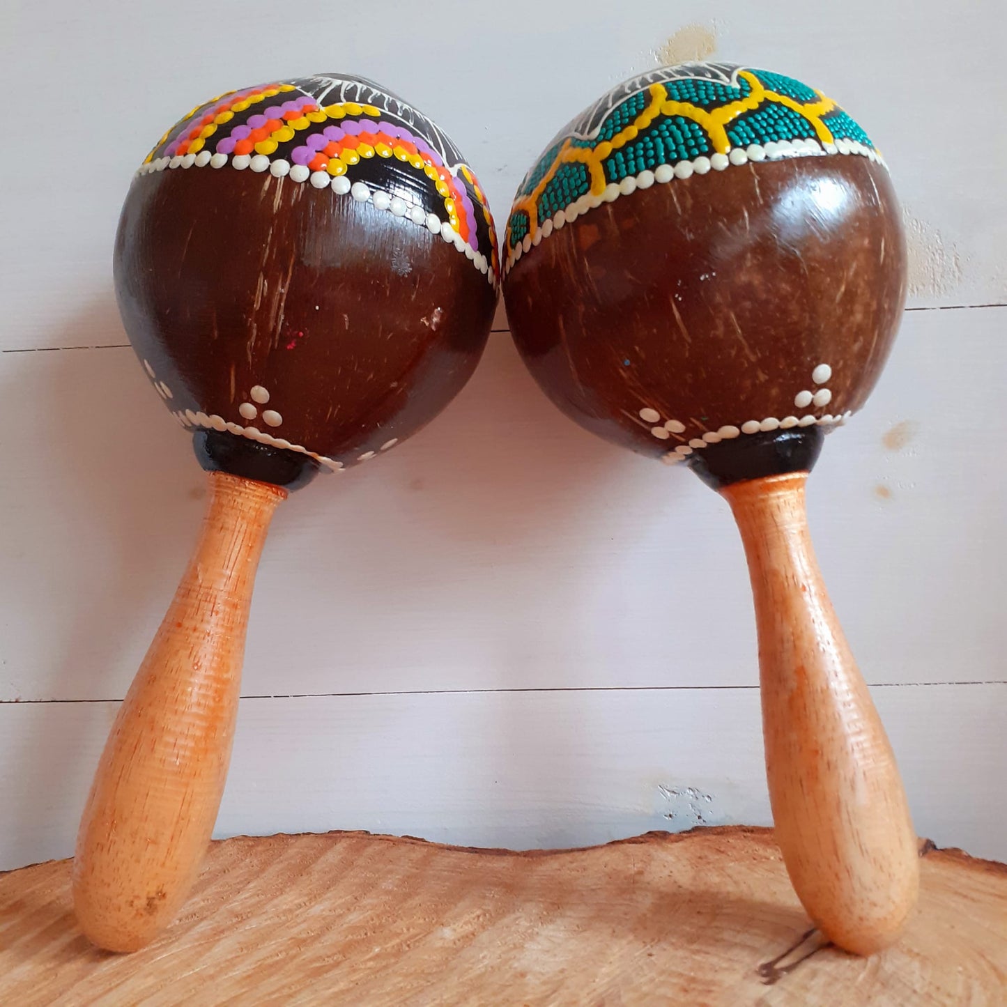 Traditional Hand Painted Sun Maraca