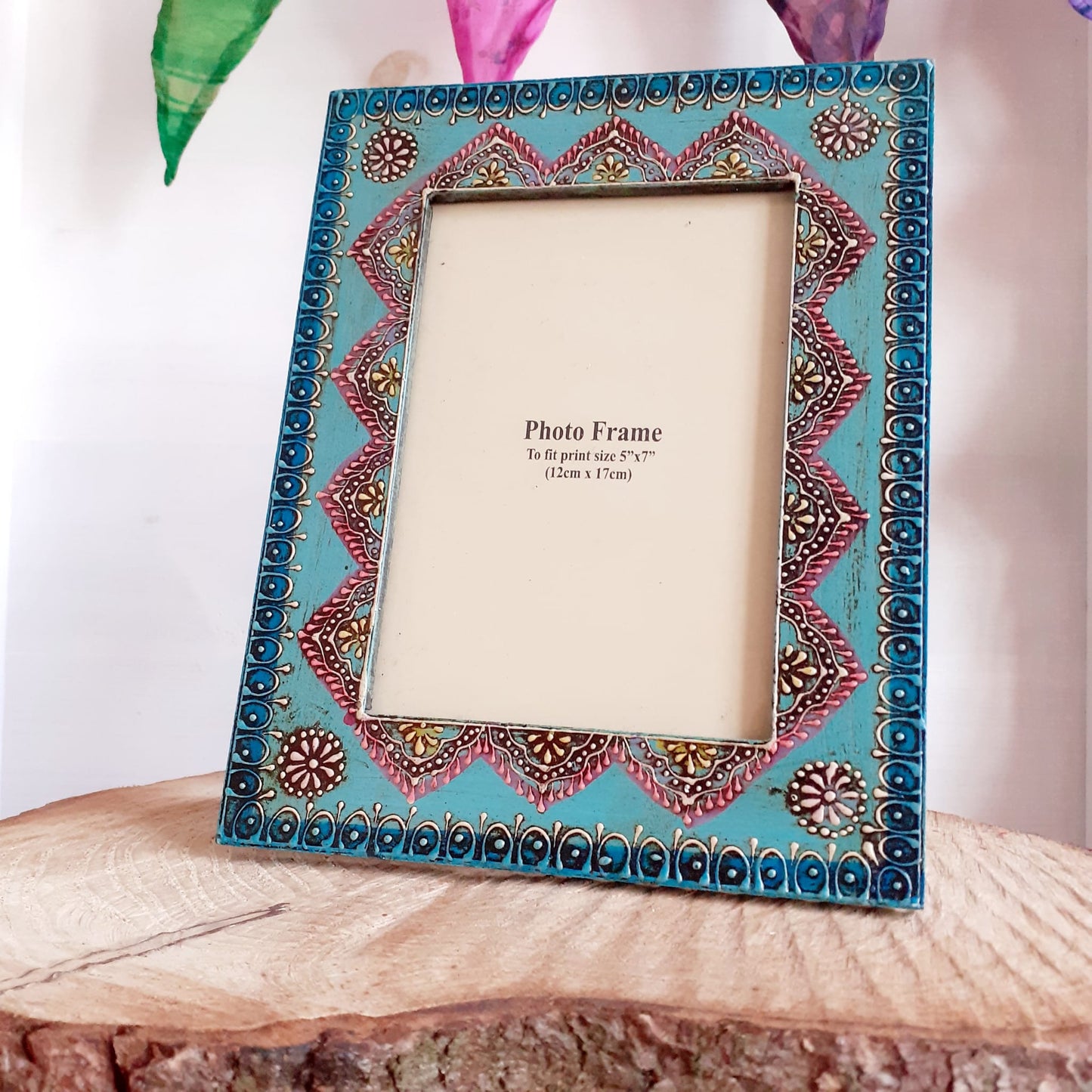 Indian Hand Painted Photo Frame