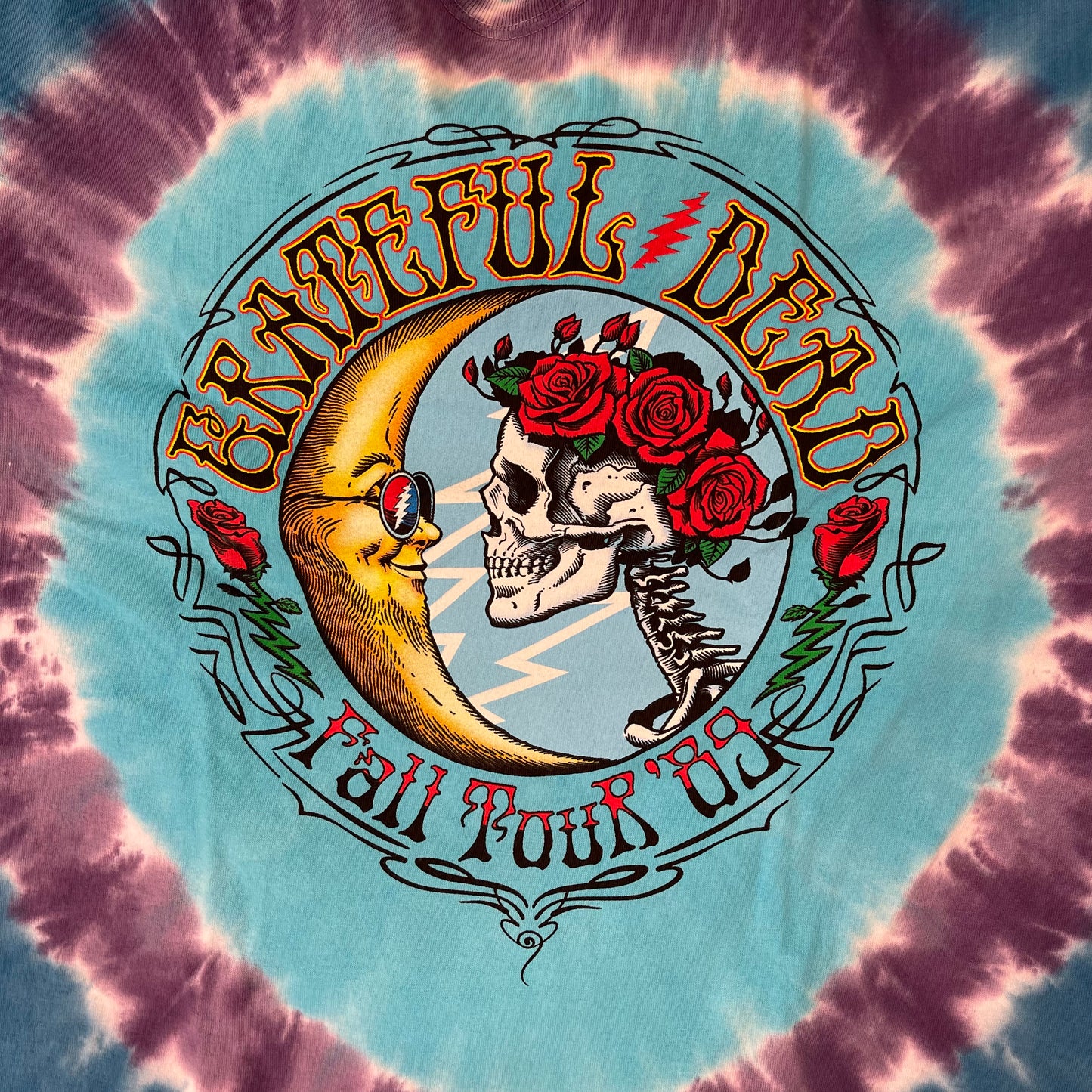 Grateful Dead Lunar Dead Tie-Dye T-Shirt | Grateful Dead UK T Shirt 