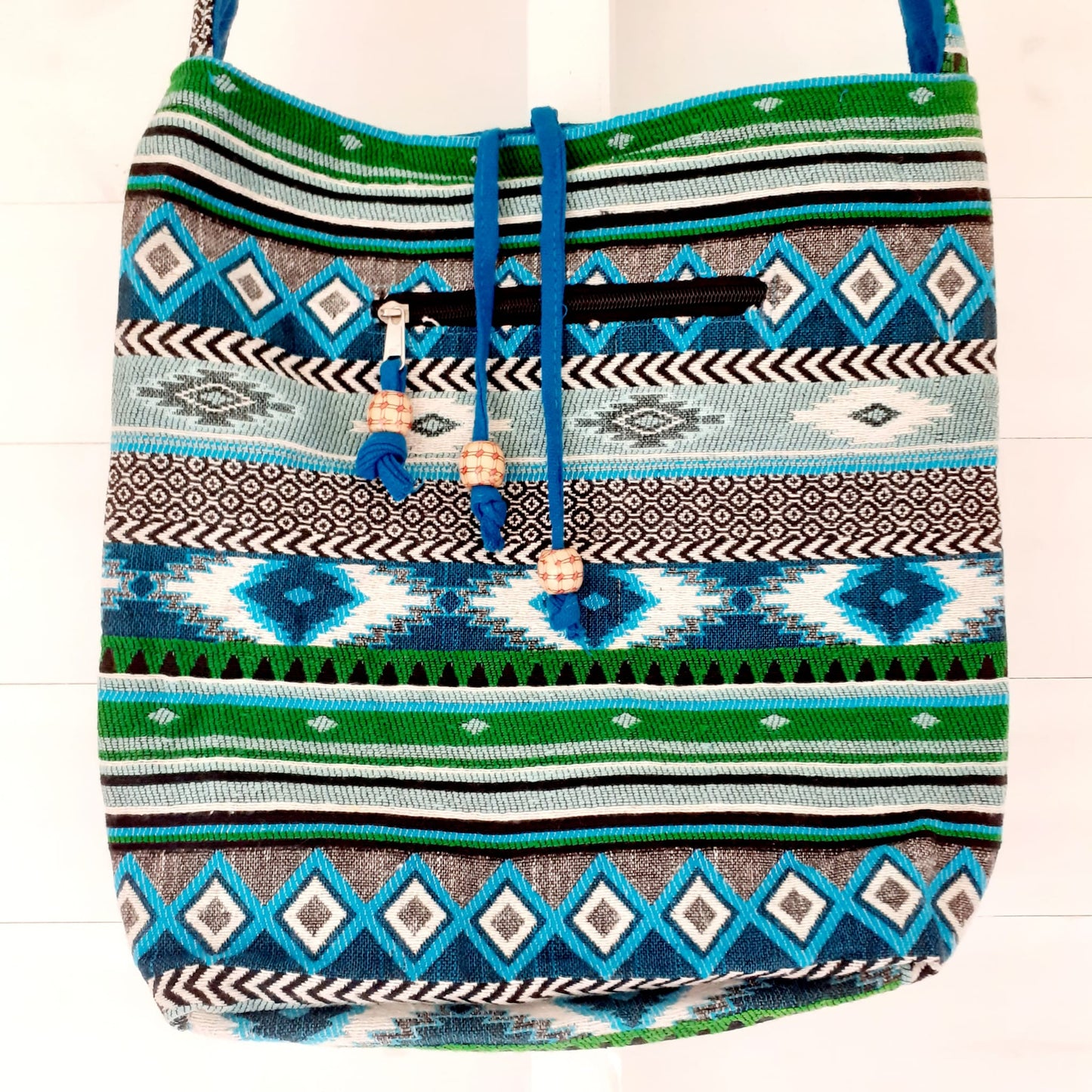 Jacquard Nepal Style Student Shoulder Bag