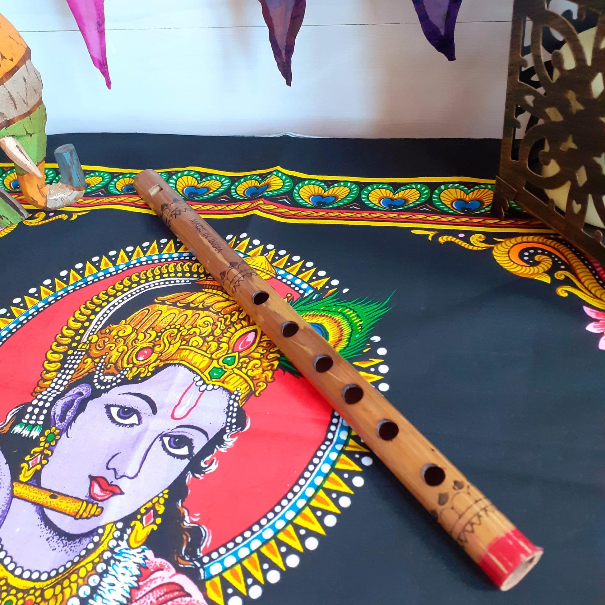 Wooden Instrumental Indian Flute