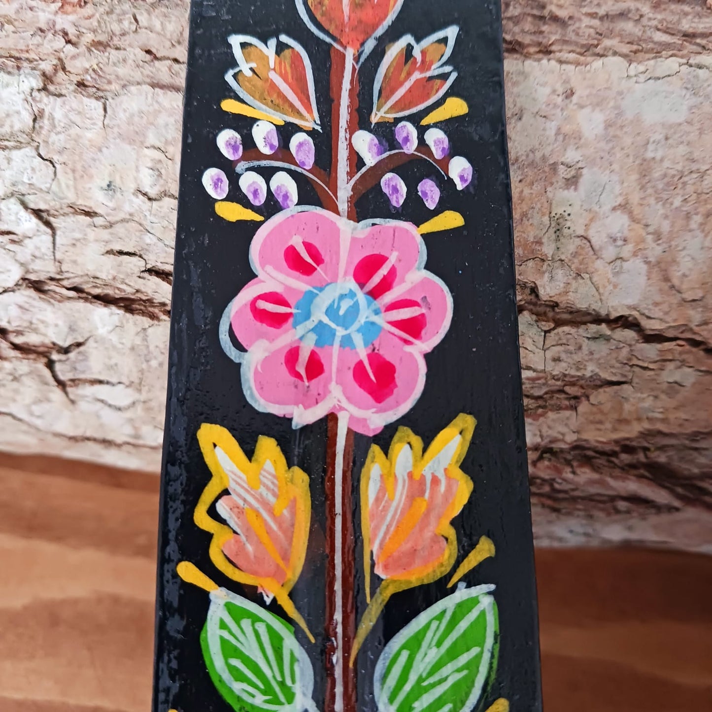 Hand Painted Wooden Incense Stick Holder