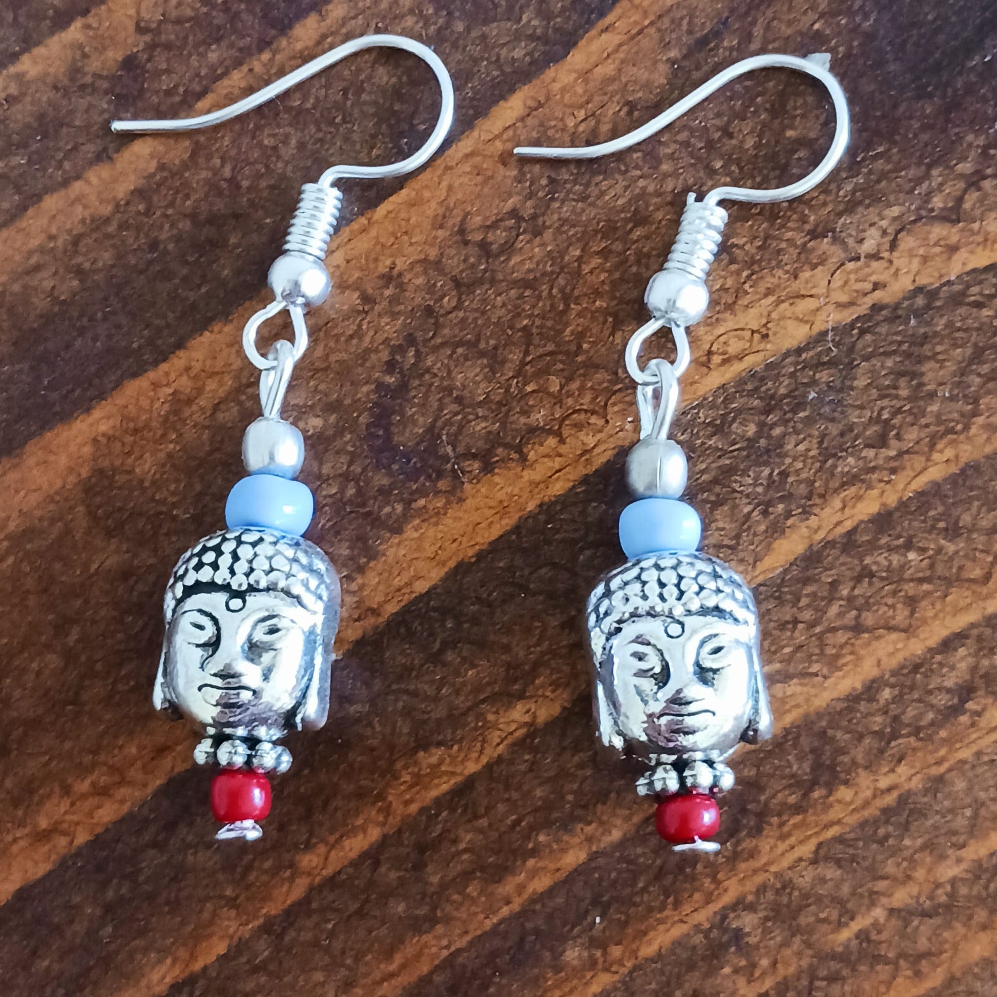 Nepalese Buddha Earrings Buddha Hippie Earrings